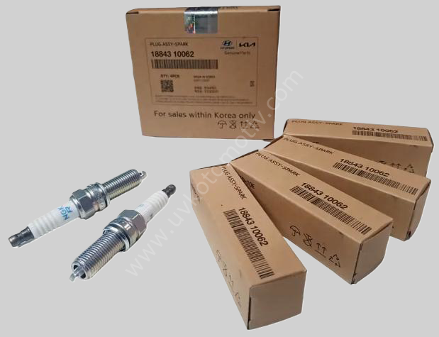 HYUNDAİ KİA ORİJİNAL MOBİS BUJİ  ACCENT BLUE 6 İLERİ İ10 PİCANTO RİO 4 LÜ SET 18843-10062